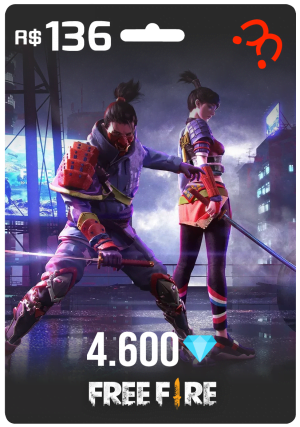 4.600 Diamantes +10% bônus – Free Fire (Recarga Jogo)