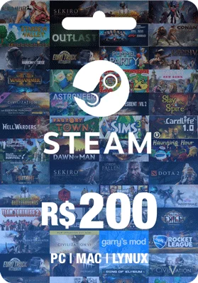 Gift Card Steam R$ 105,00