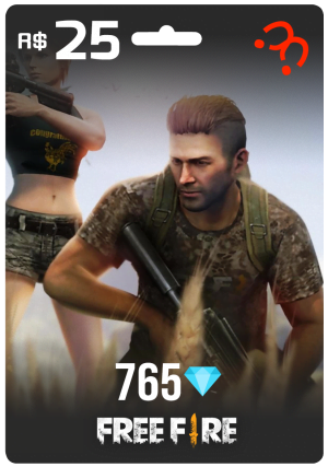 765 Diamantes +10% bônus – Free Fire (Recarga Jogo)
