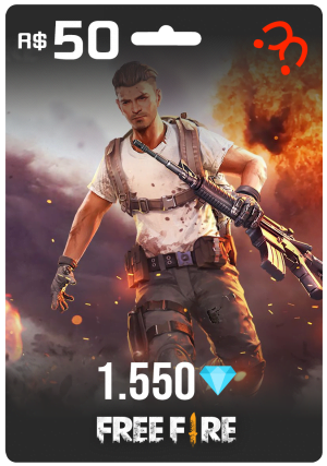 1.550 Diamantes +10% bônus – Free Fire (Recarga Jogo)