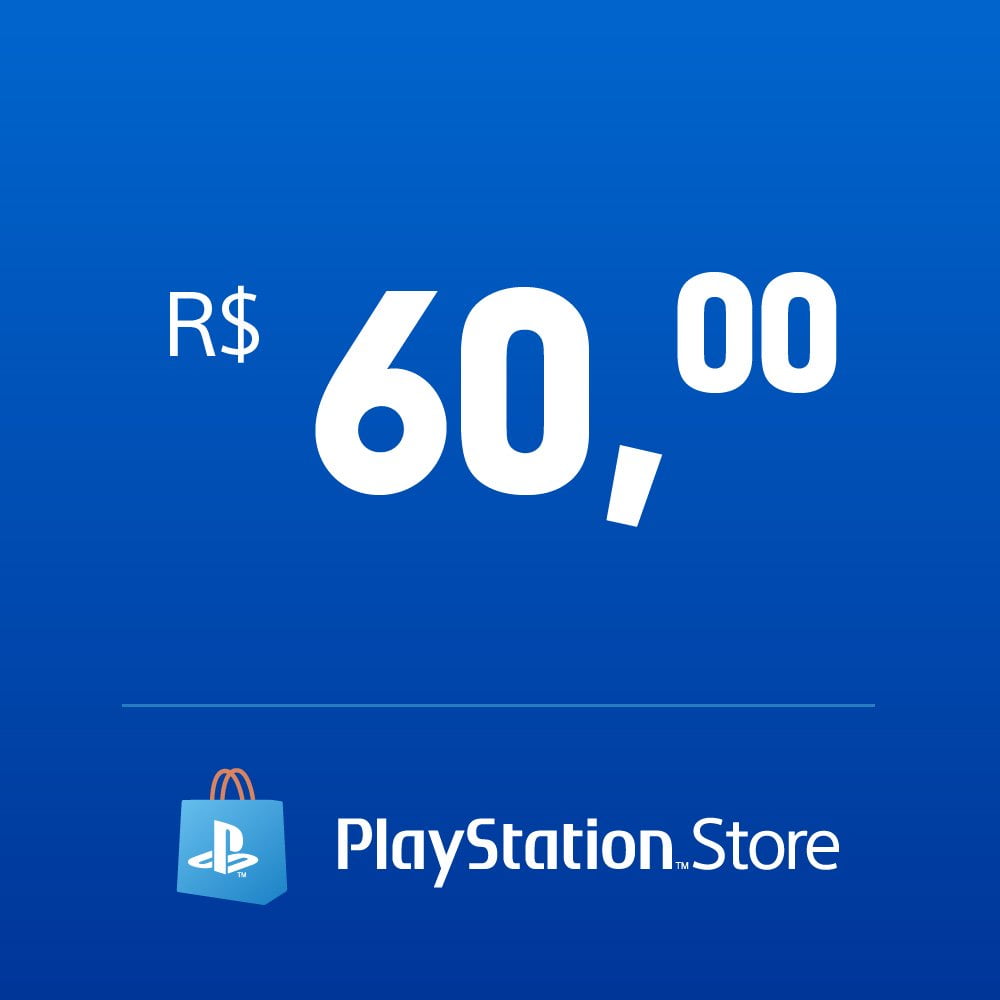 Giftcard Digital PlayStation Store R$ 60