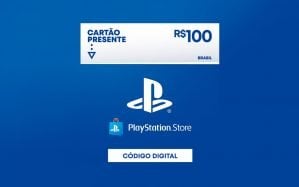 R$ 100 PlayStation Store - Cartão Presente Digital [Exclusivo Brasil]