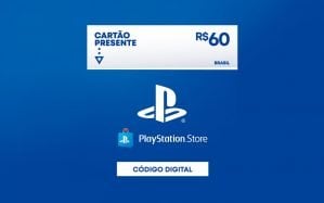 R$ 60 PlayStation Store - Cartão Presente Digital [Exclusivo Brasil]