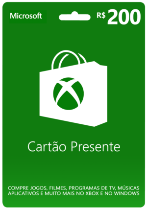 Gift Card Xbox R$ 200,00