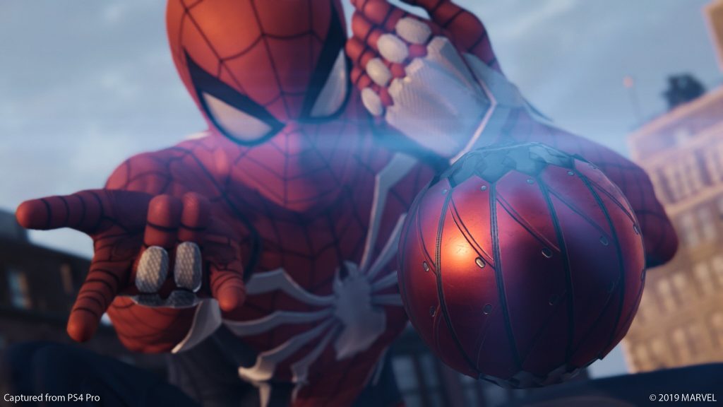Como capturar a imagem perfeita no Modo Foto de Marvel's Spider-Man 3 Bomba de teia é atirada pelo herói (Foto: PlayStation Blog)