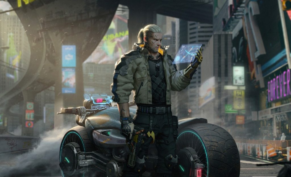 Cyberpunk 2077: artista imagina Geralt, de The Witcher, em Night City 1 Geralt Cyberpunk 2077