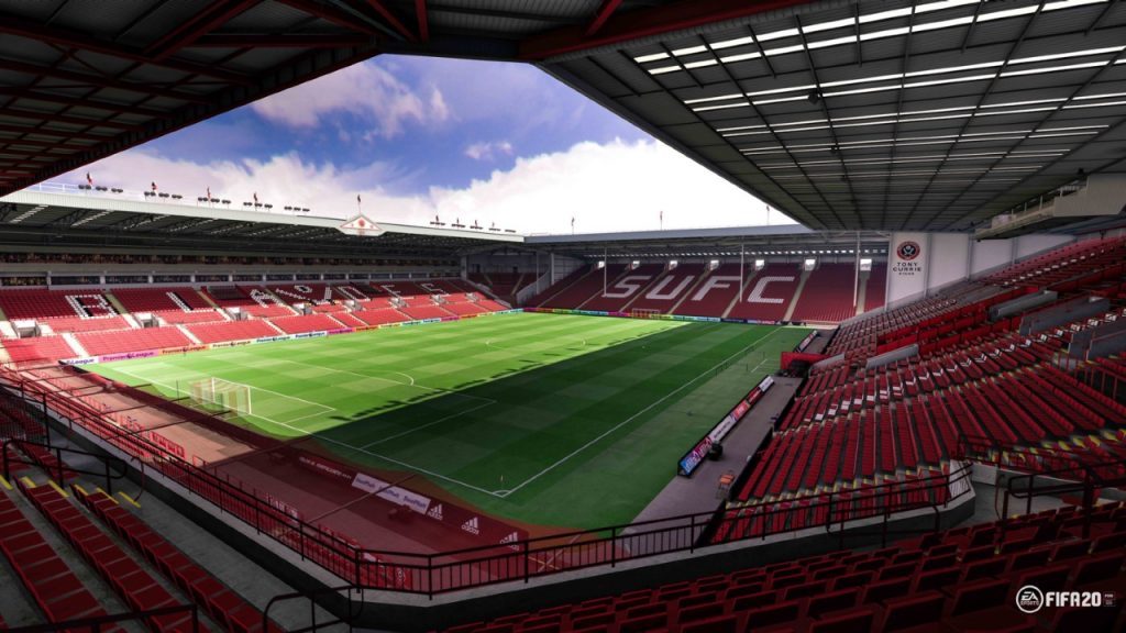 EA revela lista oficial de estádios do FIFA 20 1 O recém-promovido Sheffield United joga no Bramlall Lane (Foto: EA Sports)