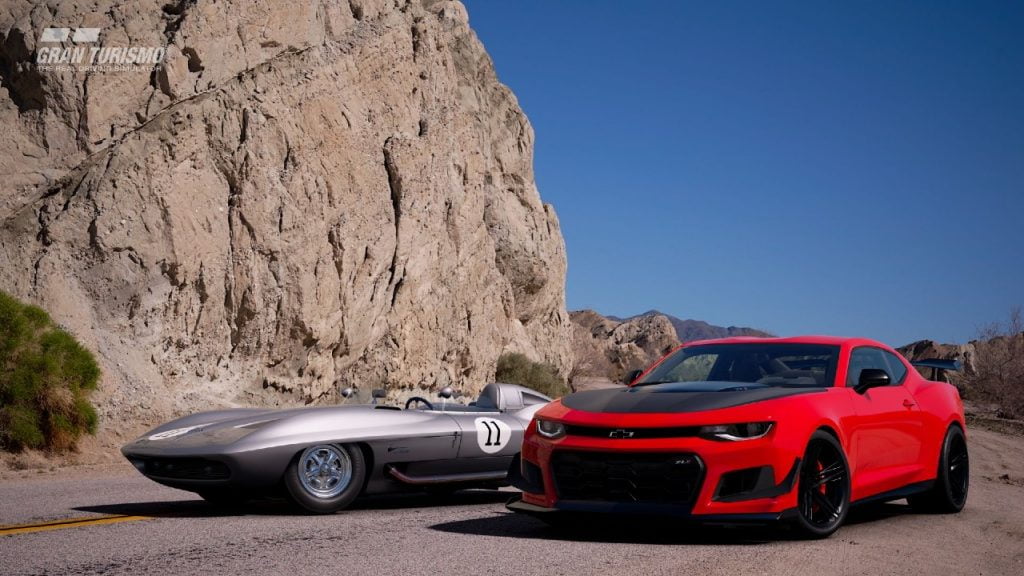 Gran Turismo Sport recebe "mais chuva" e novos carros 1 Corvette e Camaro estão prontos para a corrida (Imagem: Polyphony Digital)
