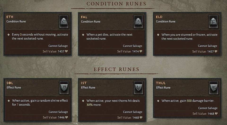 Runas e itens míticos: Blizzard detalha sistema de loots de Diablo IV 1 Runewords Diablo IV