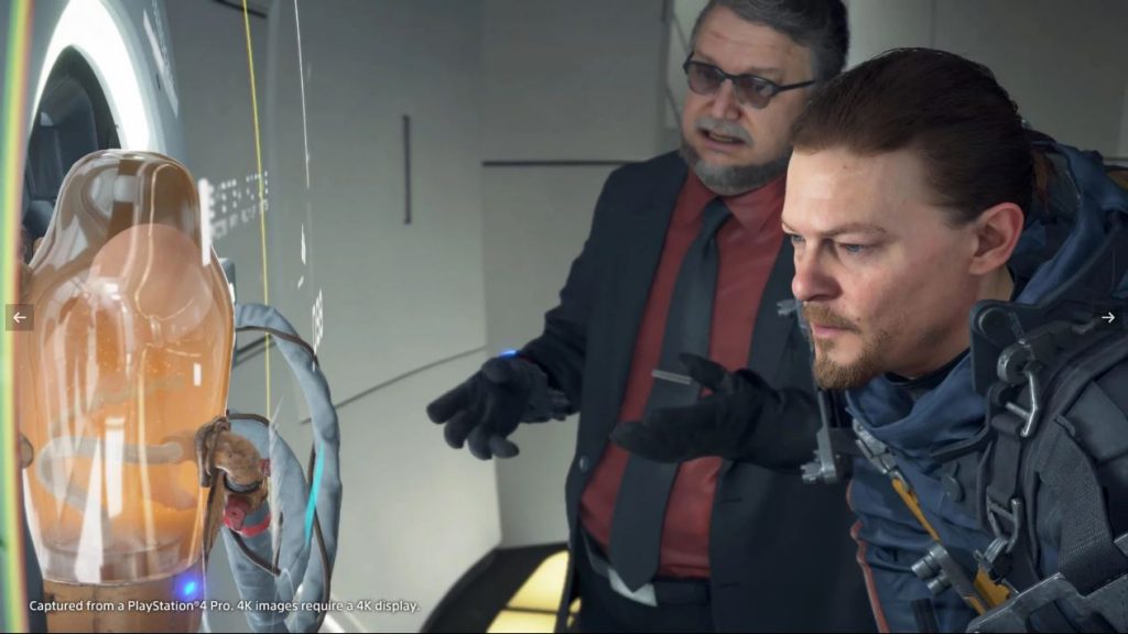 Sony divulga capturas dos trailers de Death Stranding da Gamescom 3 Sam e Deadman conversam (Imagem: Sony)