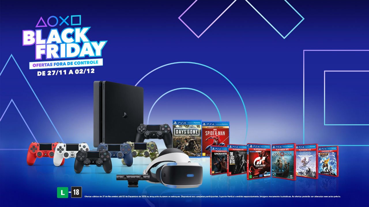 Sony revela seus preços de Black Friday para consoles e acessórios no Brasil 1 Black Friday - PLAYSTATION