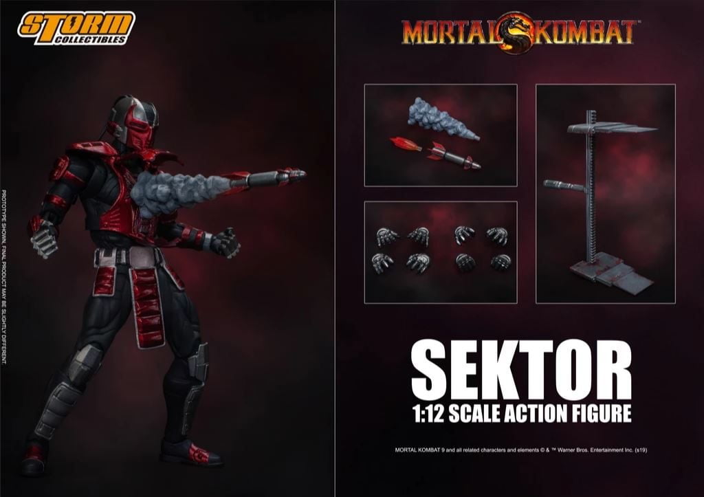 Storm Collectibles revela bela estatueta de Sektor de Mortal Kombat 2 Sektor