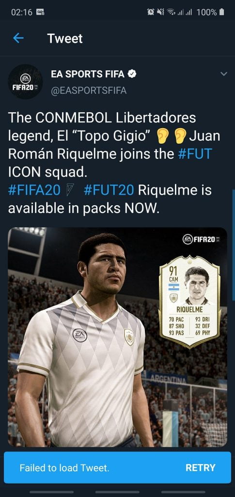 FIFA 20: EA anuncia Riquelme como novo Icon, mas apaga tweet 1 FIFA 20