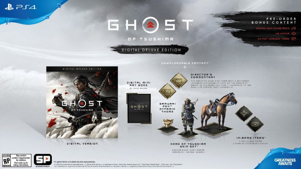 Ghost of Tsushima já está em pré-venda; confira edições 1 Ghost of Tsushima