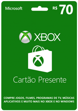 Cartão-Presente Xbox - R$ 70