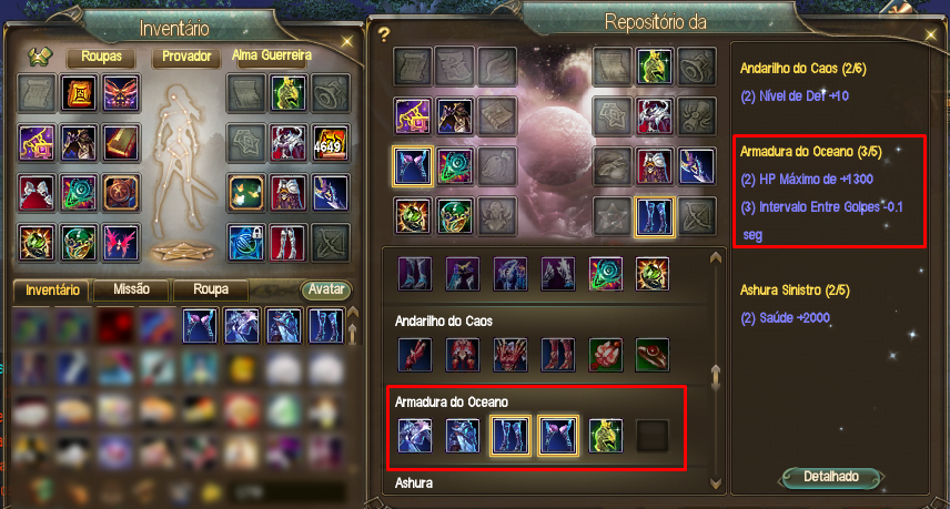 Guia Alma Guerreira - Como trocar de set e manter meu combo?