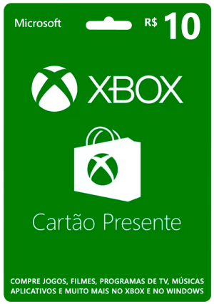 Gift Card Xbox R$ 10,00