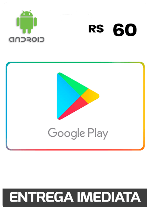 Gift card Google Play 10 reais