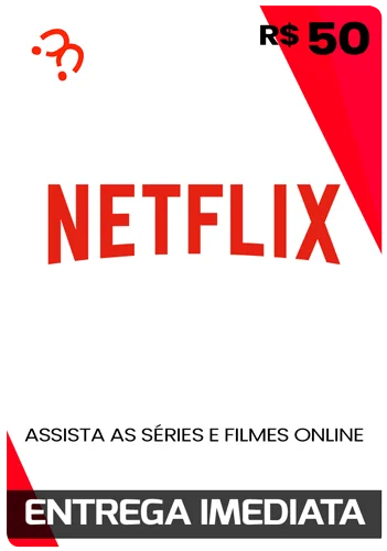 Cartão Netflix R$ 50 Reais Código Digital