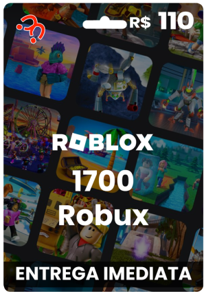 Cartão Roblox - 3000 Robux Código Digital - GSGames - Sua Loja de