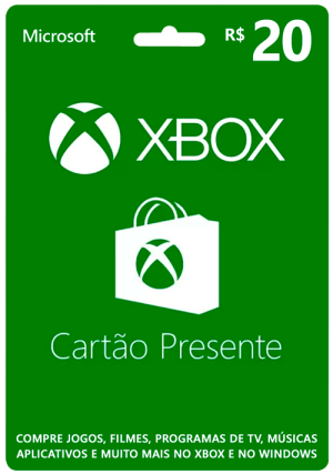 Gift Card Xbox R$ 20,00