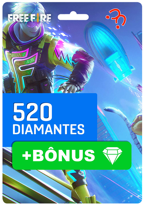 Free Fire - 5.600 Diamantes + 20% de Bônus