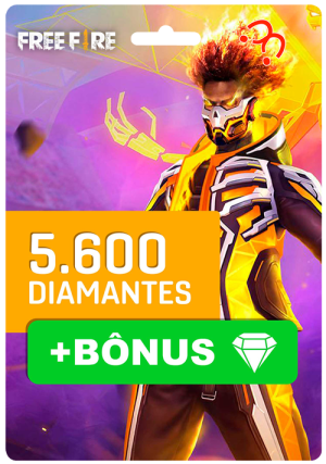 Free Fire - 520 Diamantes + 20% de Bônus